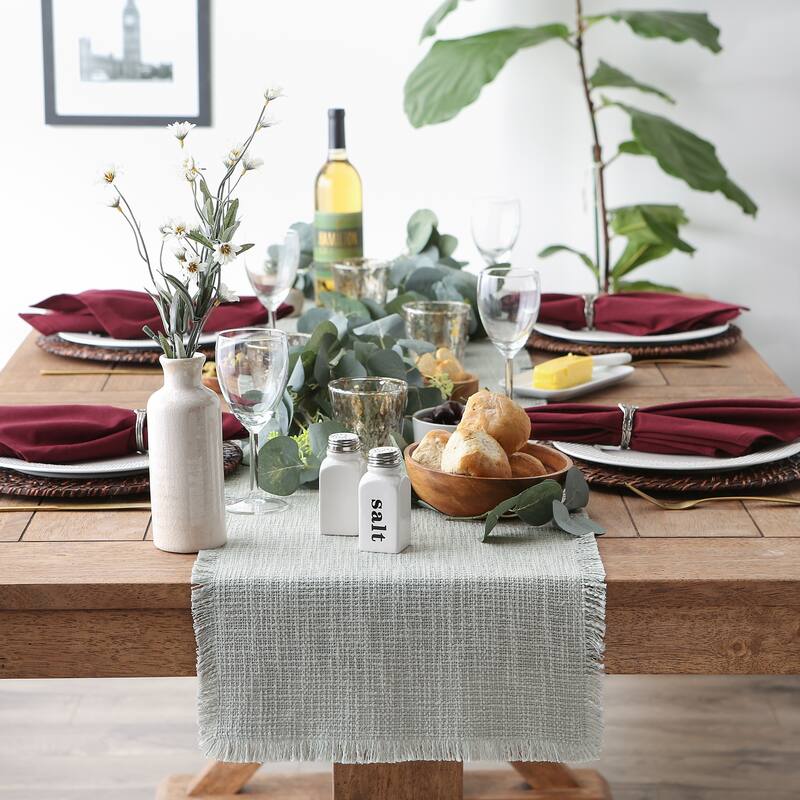 DII Basket Fringe Table Runner