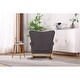 preview thumbnail 14 of 15, Rocking Chair for Nursery, Upholstered High-Back Accent Arm Chair, Comfortable Rocker Fabric Padded Seat