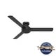 preview thumbnail 2 of 12, Hunter Presto Flush Mount Ceiling Fan w/ Wall Control - Contemporary, Industrial, Scandinavian - LOW PROFILE!