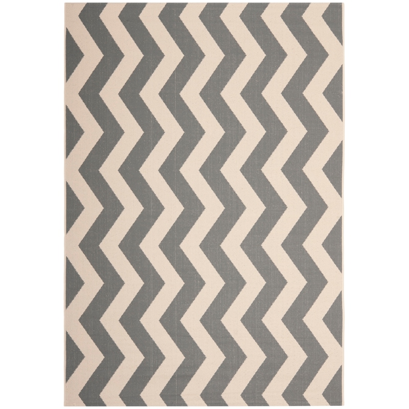 SAFAVIEH Courtyard Merlene Chevron Indoor/ Outdoor Waterproof Patio Backyard Rug