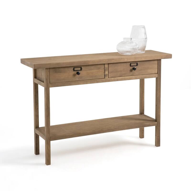 Lunja Solid Pine Console Table - Natural Waxed