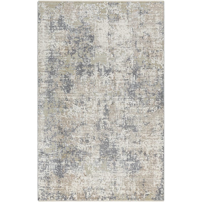 Brenda Modern Abstract Fringed Area Rug