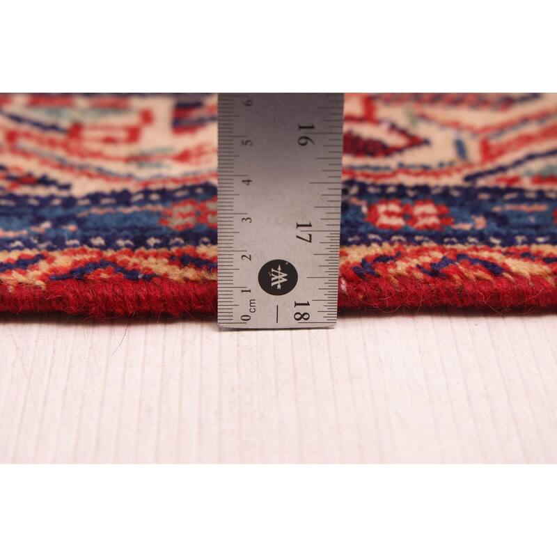 ECARPETGALLERY Hand-knotted Andelz Red Wool Rug - 6'3 x 9'9