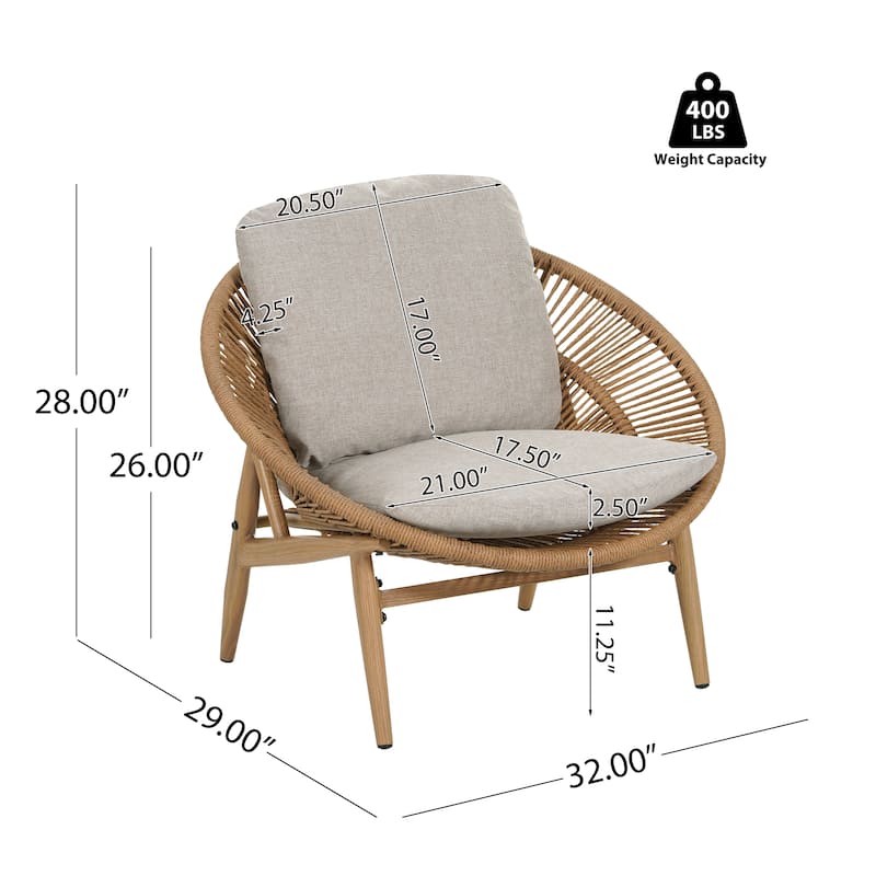 Christopher Knight Home - Winterbourne Outdoor Wicker Papasan Lounge Chair