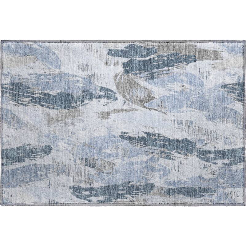 Premium Washable Super Soft Contemporary Strokes Mayfield Rug