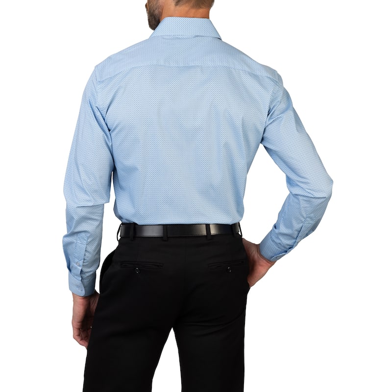 Lucky Brand Men's Printed Stretch Slim Fit Dress Shirt