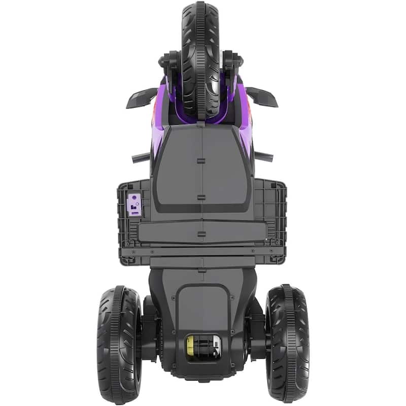 12V Electric Kids Motorcycle Ride-On with Shock Absorbers and USB MP3 Forward and Backward Drive - 41"L x 22"W x 25"H