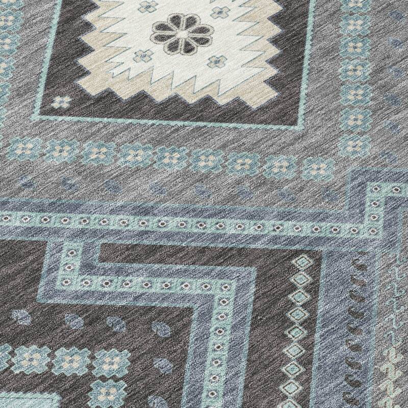 HomeRoots Tribal Transitional Rectangle Outdoor Rug