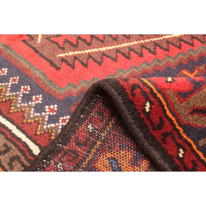 ECARPETGALLERY Hand-knotted Andelz Red Wool Rug - 4'4 x 6'4