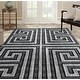 preview thumbnail 1 of 8, Orelsi Grey/Ivory Polyester Area Rug