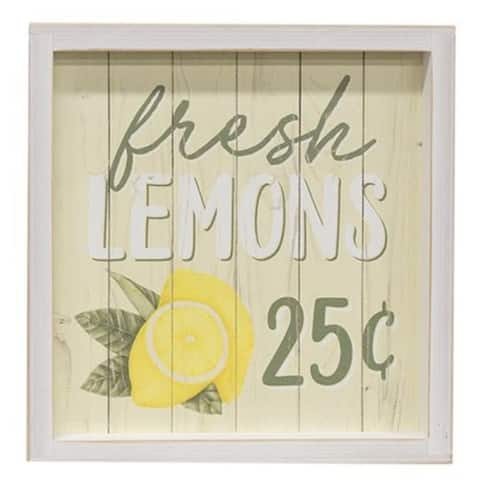 Fresh Lemons Frame - H 11 in. x W 11 in.