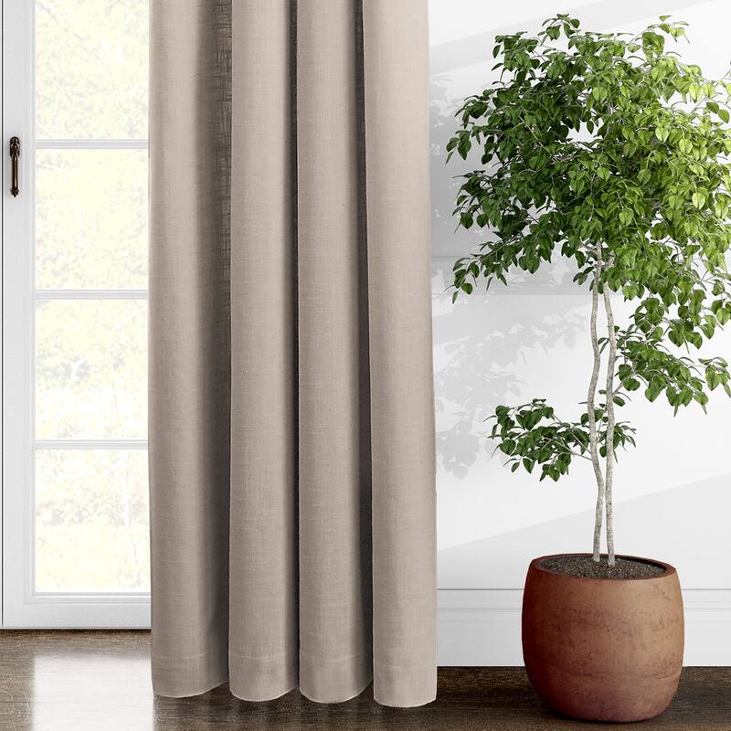 6ix Tailors Elsie Natural Pinch Pleat Drapery Panels Pair