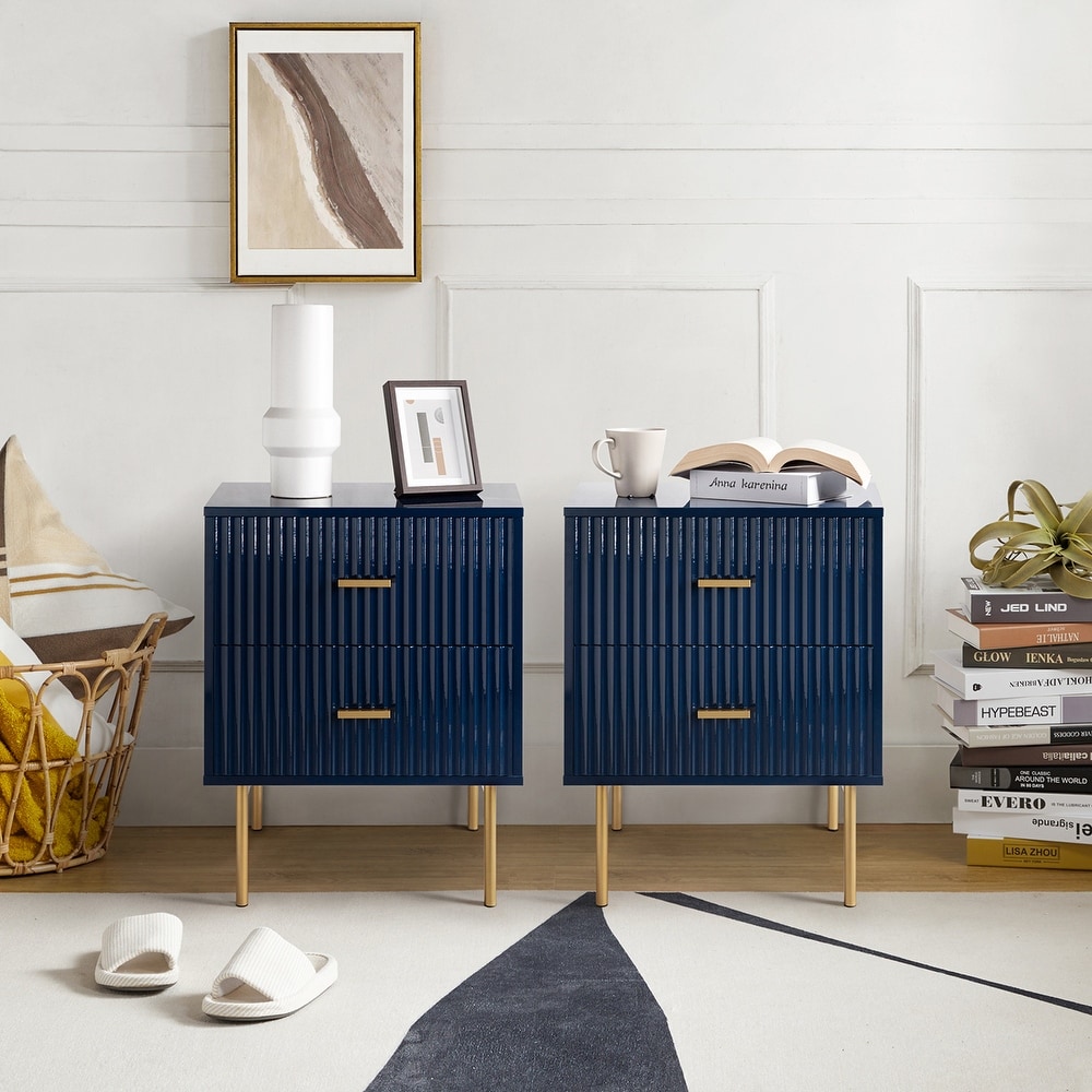 Navy nightstand set of 2 cheap
