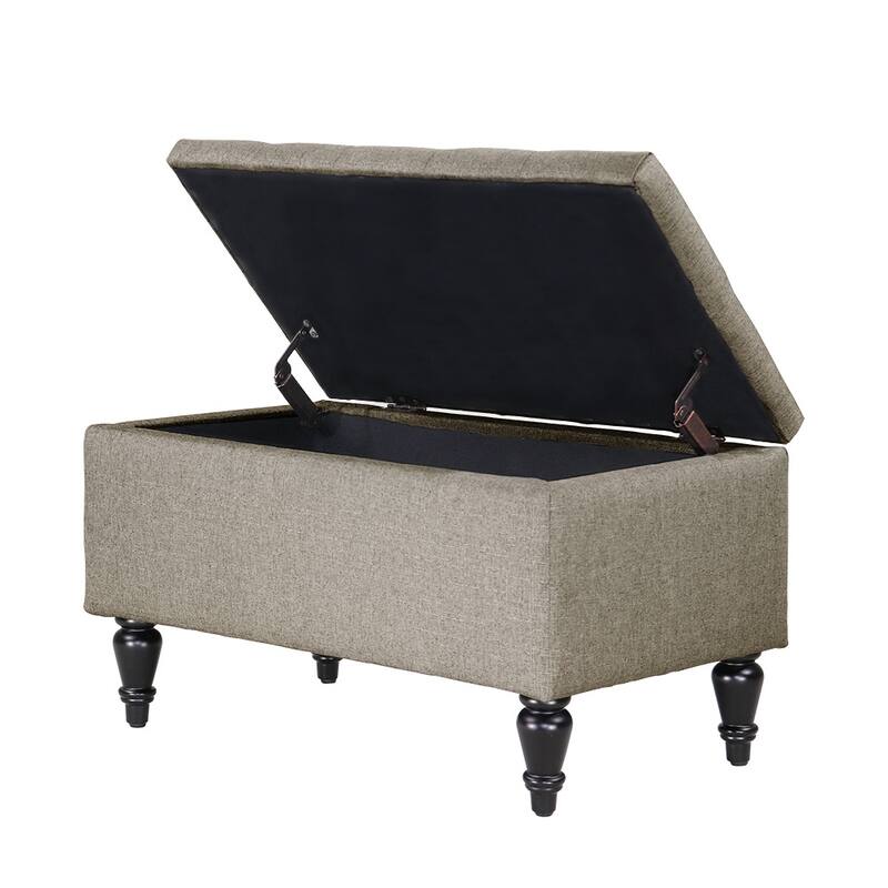 Maypex 29" Fabric Upholstered Tufted Storage Bench