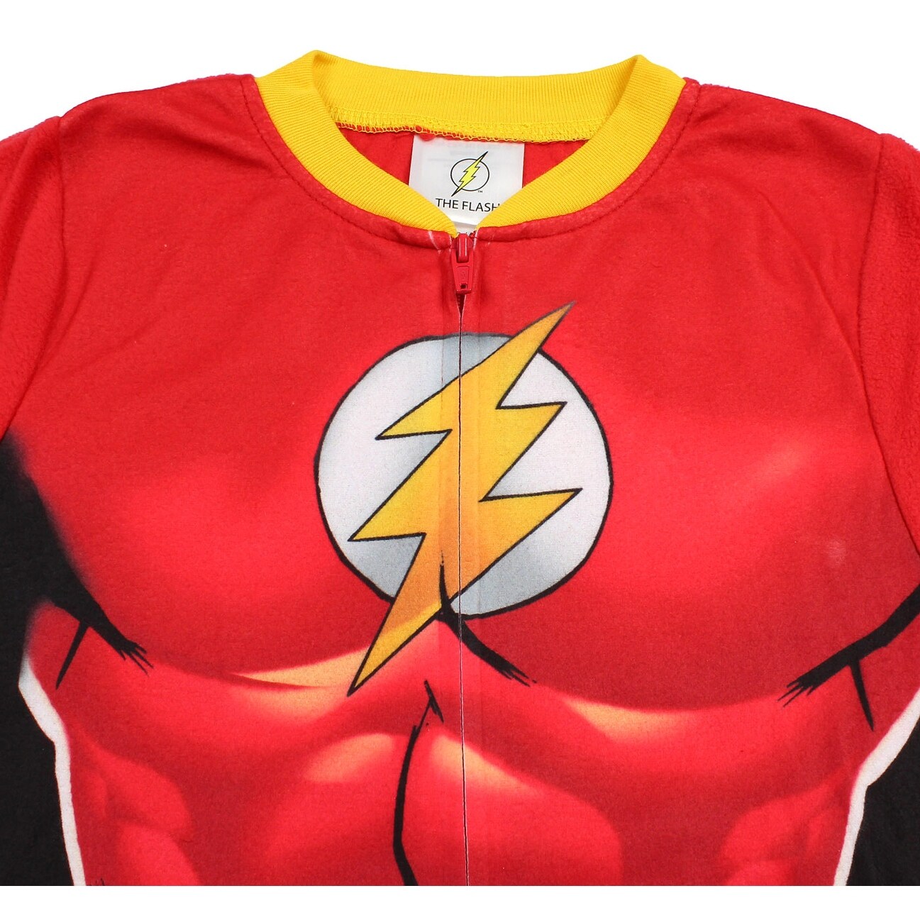 Shop Dc Comics Boys The Flash Pajamas Costume Graphics One Piece Sleeper Overstock 25593989
