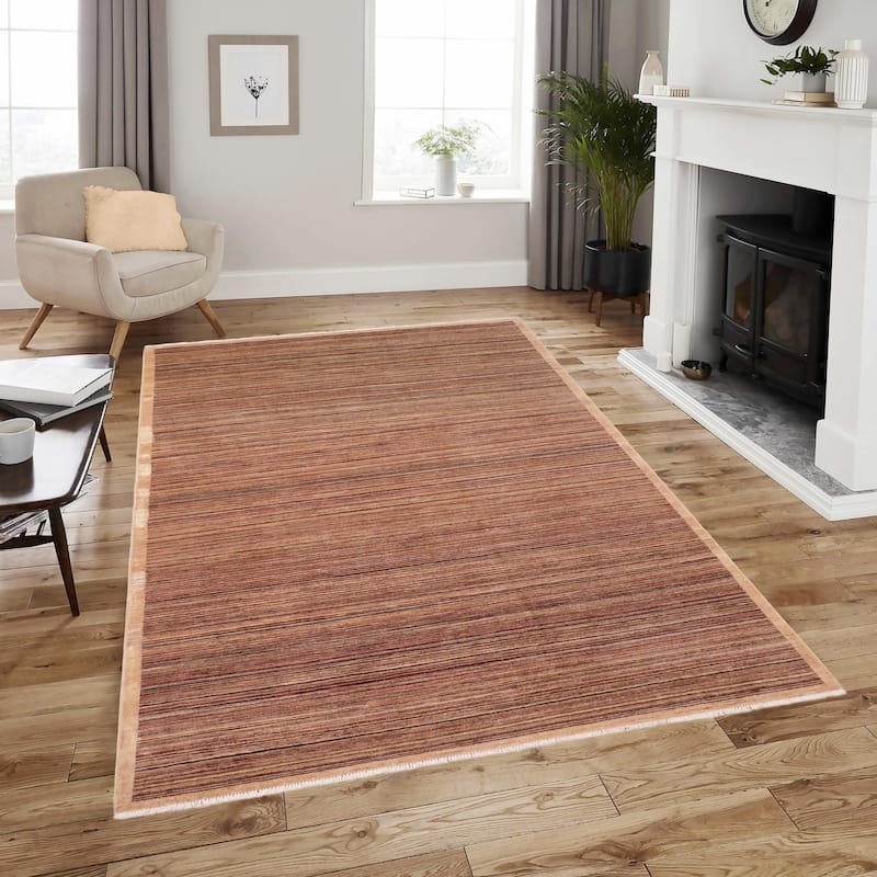 Modern Minimalist Gabbeh Hand Knotted Wool Area Rug