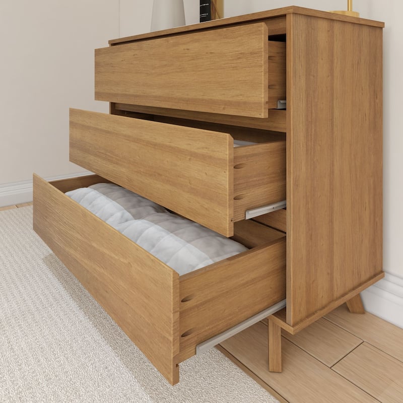 Plank and Beam Scandinavian 3-Drawer Dresser