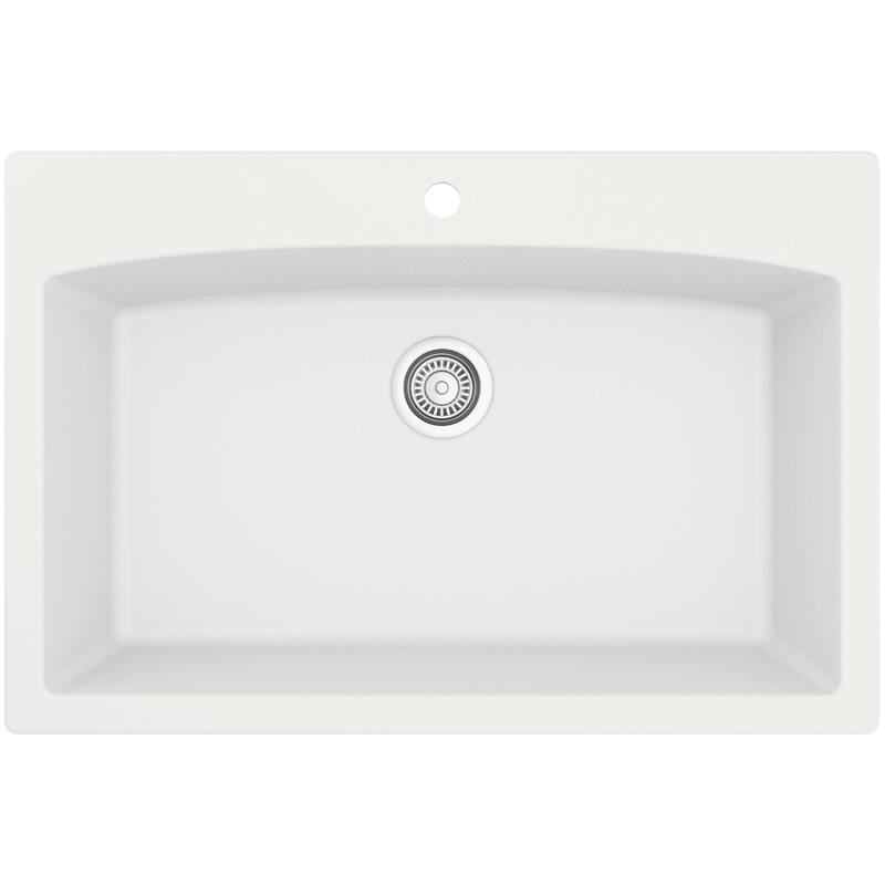Karran USA QT-712-PK1 Quartz QT 33" Drop In Single Basin Quartz