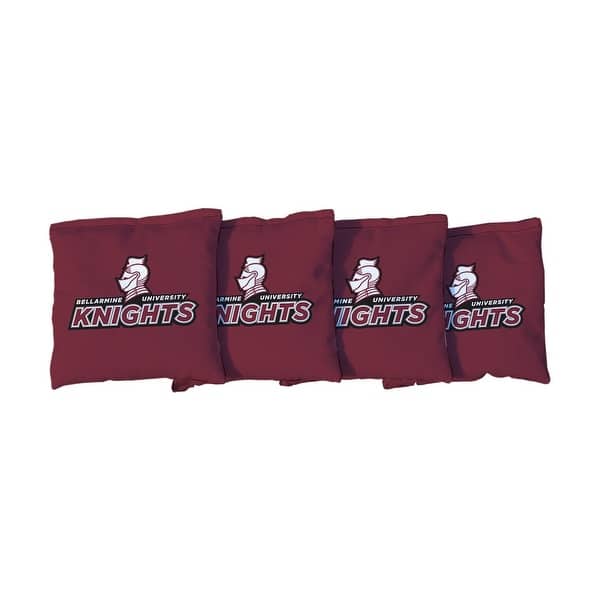 slide 2 of 3, Replacement Bellarmine Knights Red Cornhole Bags All-Weather Resin Filled