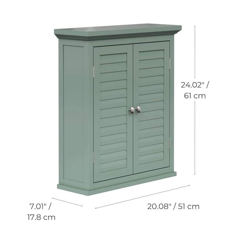 Teamson Home Glancy 20 in. x 24.02 in. Removable Wall Cabinet