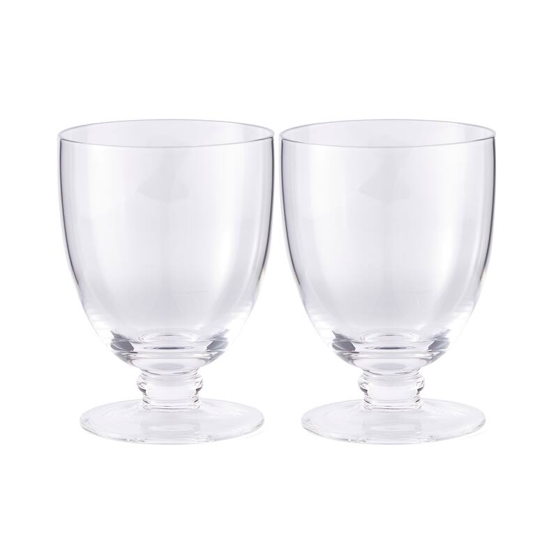 Kit Kemp for Spode Set of 2 Flow DOF Glasses - 10.6 Oz - 10.6 Oz - Clear