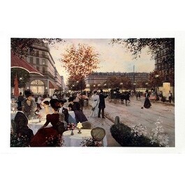 イタリアDemain 絵画 c.kieffer \"AN EVENING OUT\" イタリアDemain 絵画 c.kieffer 