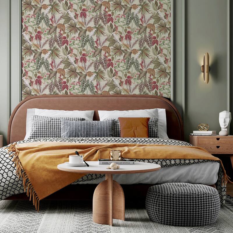 Arthouse Lorraine Neutral Tropical Wallpaper