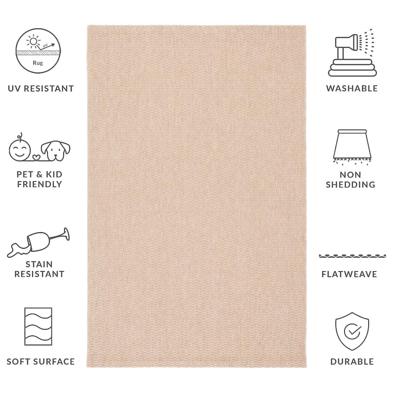 SAFAVIEH Sisal All-Weather Tressa Transitional Indoor/Outdoor Rug
