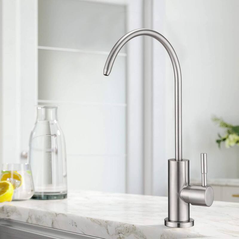 Kitchen Water Filter Faucet, Lead-Free Drinking Water Faucet - Brushed Nickel