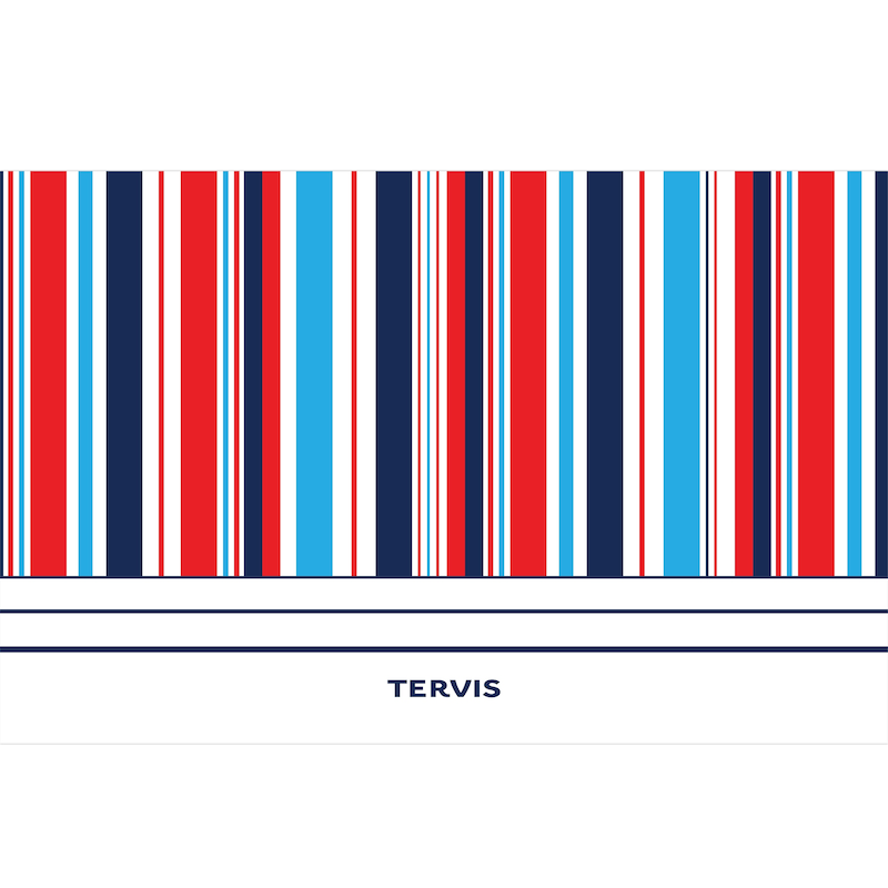 Tervis Traveler Summer Stripes Triple Walled Insulated Travel Tumbler, Stainless Steel