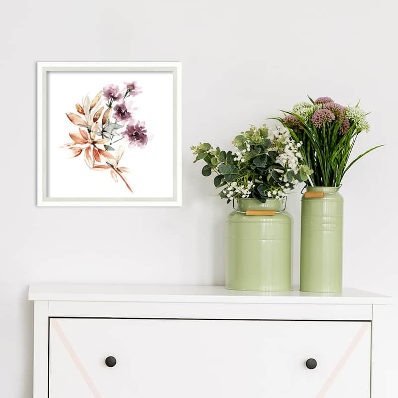 Muted Lavender by Sara Berrenson Wood Framed Wall Art Print Bed Bath