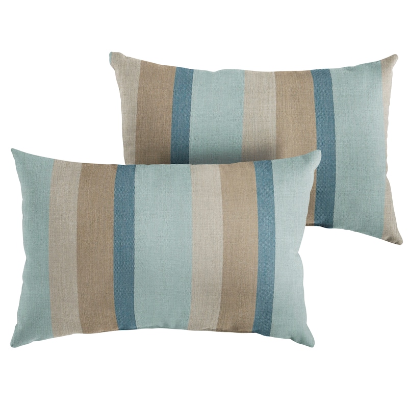 Sunbrella Gateway Mist Indoor/Outdoor Knife Edge Pillow (Set of 2)