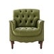 preview thumbnail 13 of 68, HULALA HOME Wemer Traditional Genuine Leather Armchair with Tufted Back