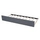preview thumbnail 13 of 12, Queen Size Upholstered Platform Bed with Twin Size Trundle Wood Bed Frame & Drawers Storage Bed for Kids Teens Adults, Gray