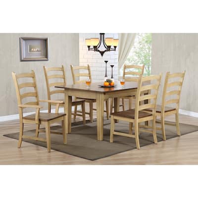 Extendable Dining Set 7 Piece, Seats 12, Rectangular Table, Large Dining Room Furniture