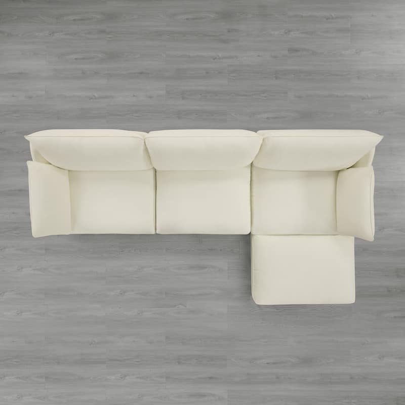 Spruce & Spring Oversized Cloud Modular Sectional Couches for Living Room