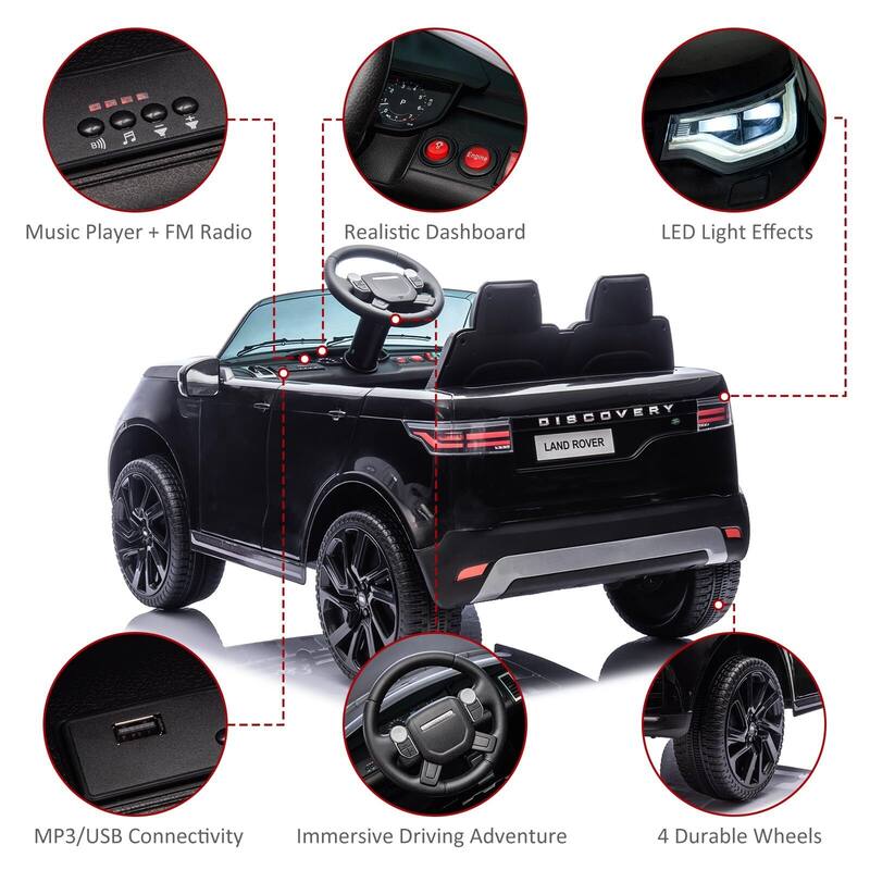 12V Licensed Land Rover 2 Seater Ride on Car for Kids