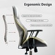 preview thumbnail 20 of 23, OVIOS Suede Fabric Ergonomic Office Chair High Back Lumbar Support
