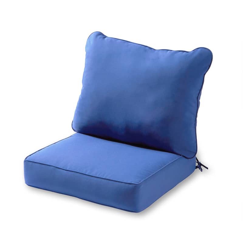 Premium Deep Seat Outdoor Cushion Set by Greendale Home Fashions (Cushions Only) - Marine