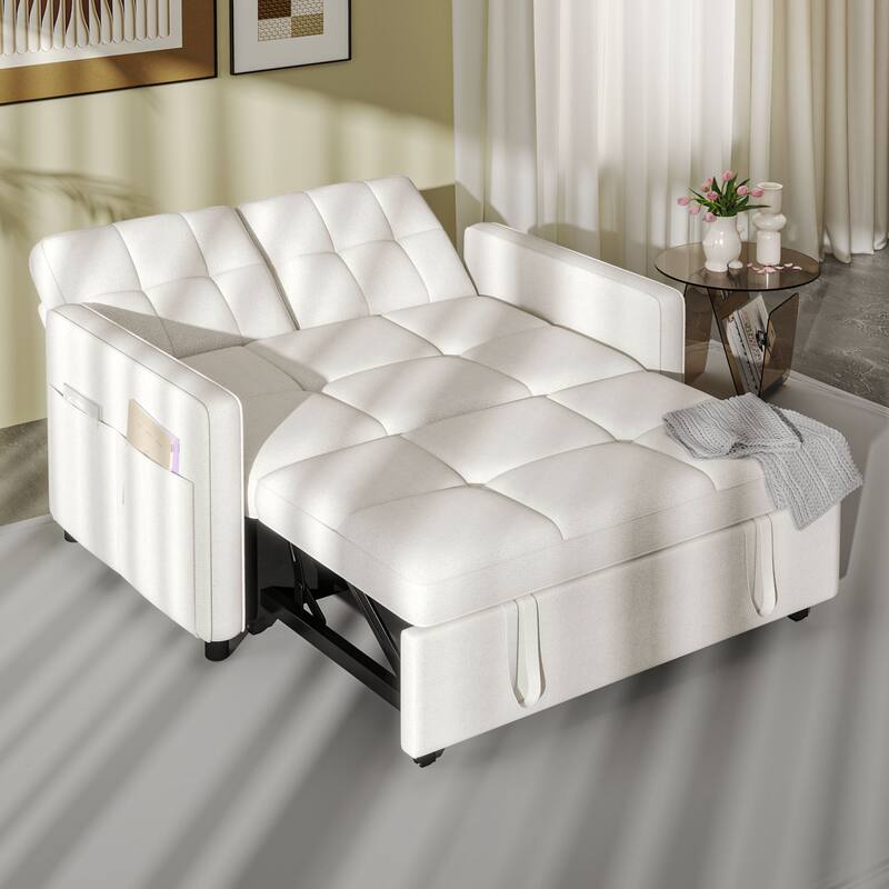 Moasis 3 IN 1 Sleeper Sofa Bed, Pull Out Chair Sofa