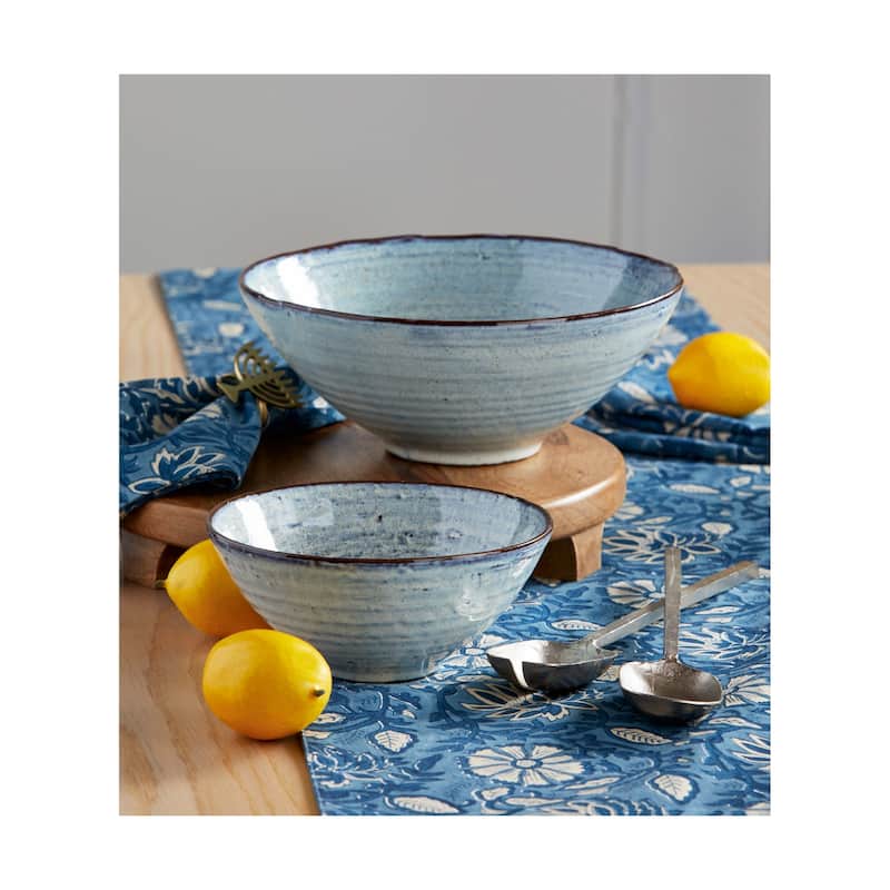 Porto Large Stoneware Serving Bowl Decor