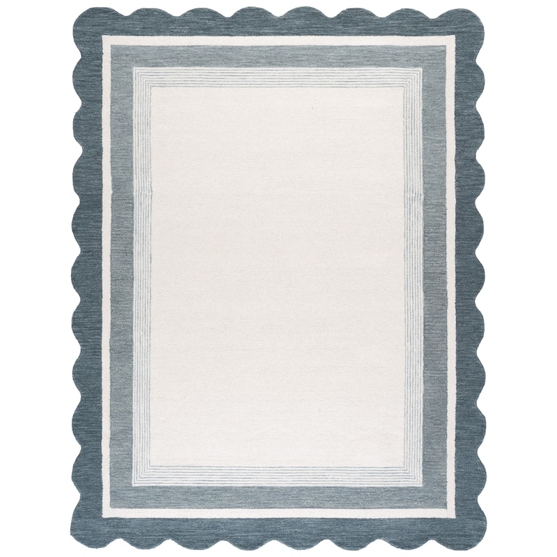 Martha Stewart Hand-Tufted Swaroop Kids & Tween Wool Rug - Blue/Ivory - 8' x 10'
