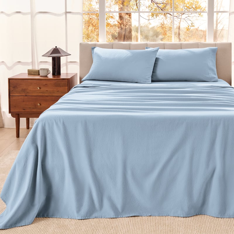 Bare Home Organic Cotton Flannel Sheet Set