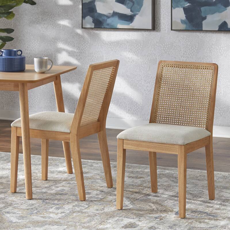 Simple Living Newington 6-Piece Cane Dining Set with Bench