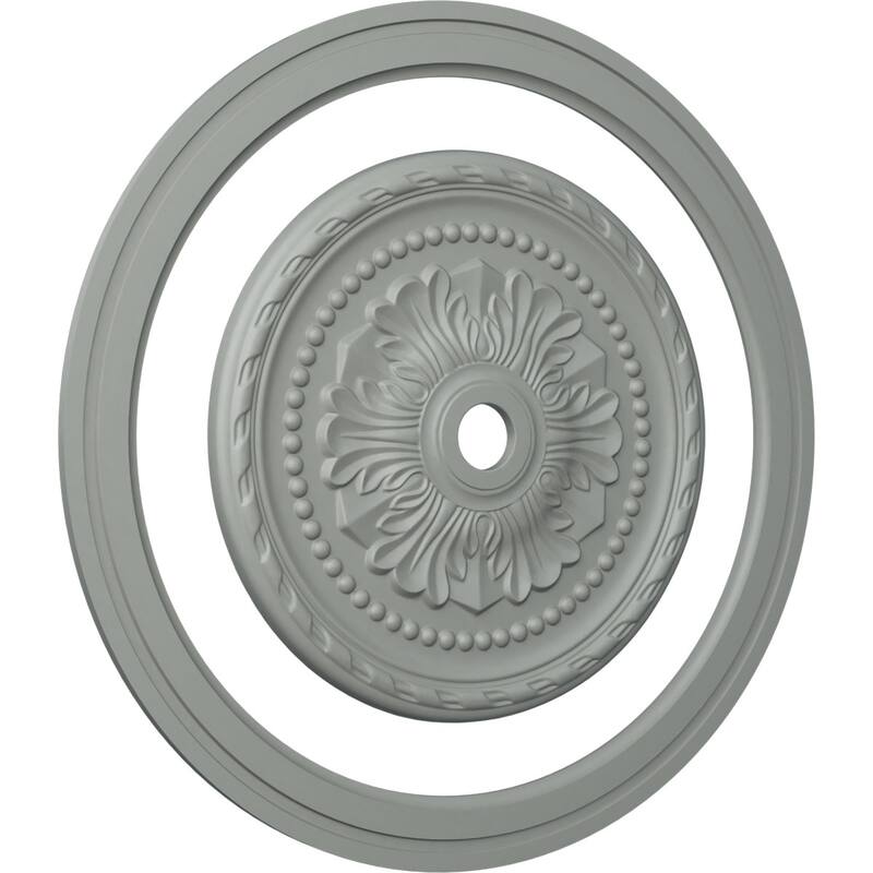 47 1/2"OD x 39 1/4"ID Ceiling Ring with 31 1/2"OD Ceiling Medallion Palmetto Light Accent Kit - 47 1/2"OD x 39 1/4"ID