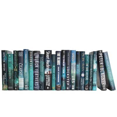 Books Blue Decorative Accessories: Carribean Nightfall Dust Jacket Color By The Foot