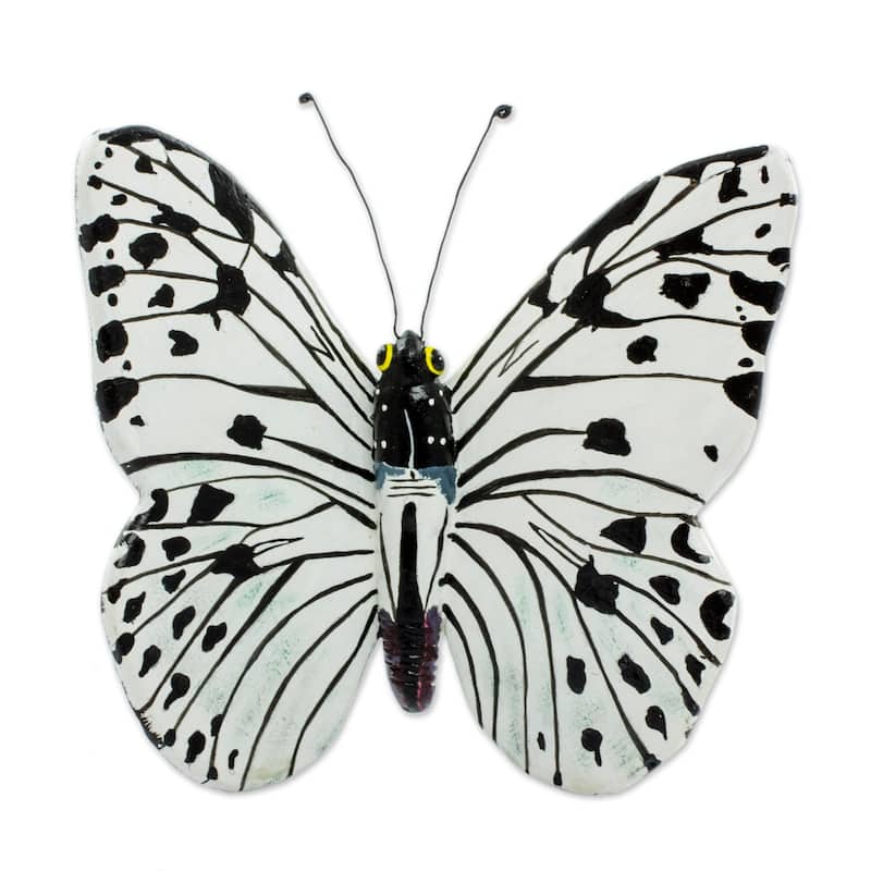 Novica Handmade Forest Nymph Butterfly Ceramic Sculpture