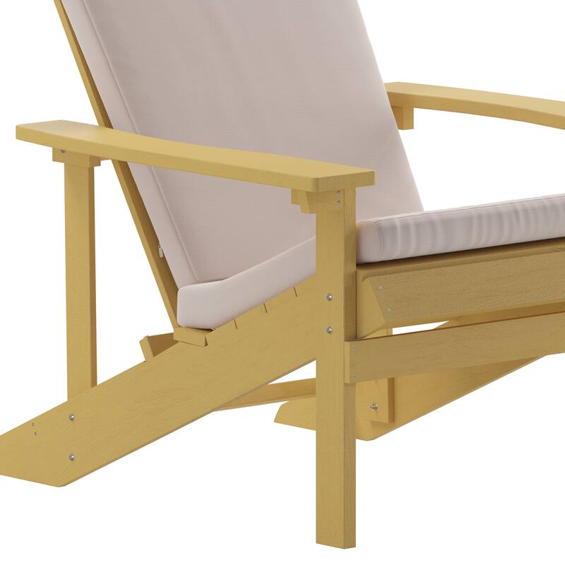 Indoor/Outdoor Adirondack Chairs with Cushions - Set of 2