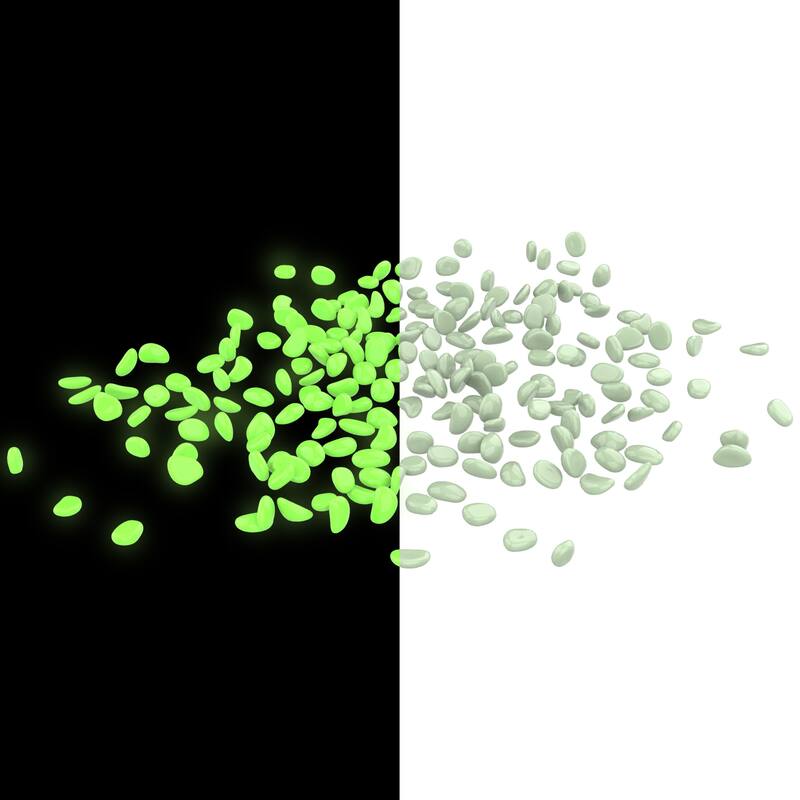 Solar Garden Stones - Glow in the Dark Pathway Pebble Lights by Pure Garden