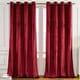 preview thumbnail 1 of 1, 55" x 108" - 1 Panel, Red Velvet Room Darkening Grommet Window Curtain Panel - 1 Panel - 55" x 108" 1 Panel - 55" x 108" - Red